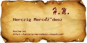 Herczig Mercédesz névjegykártya